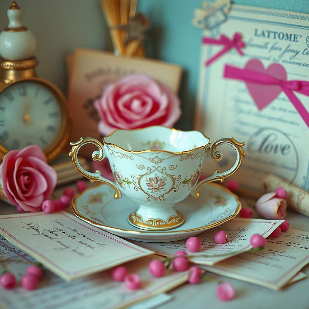 Sie saßen und tranken am Teetisch