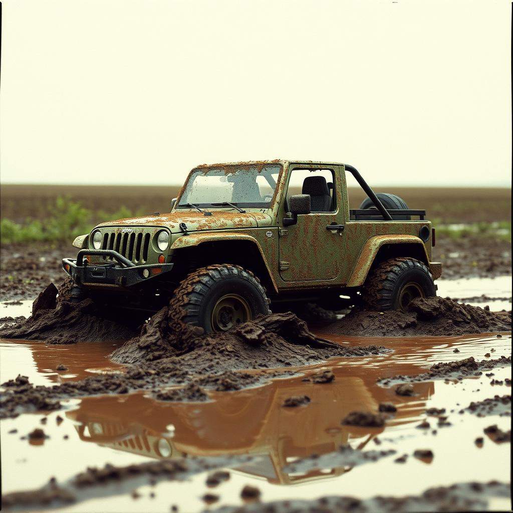 I'm tires in the mud