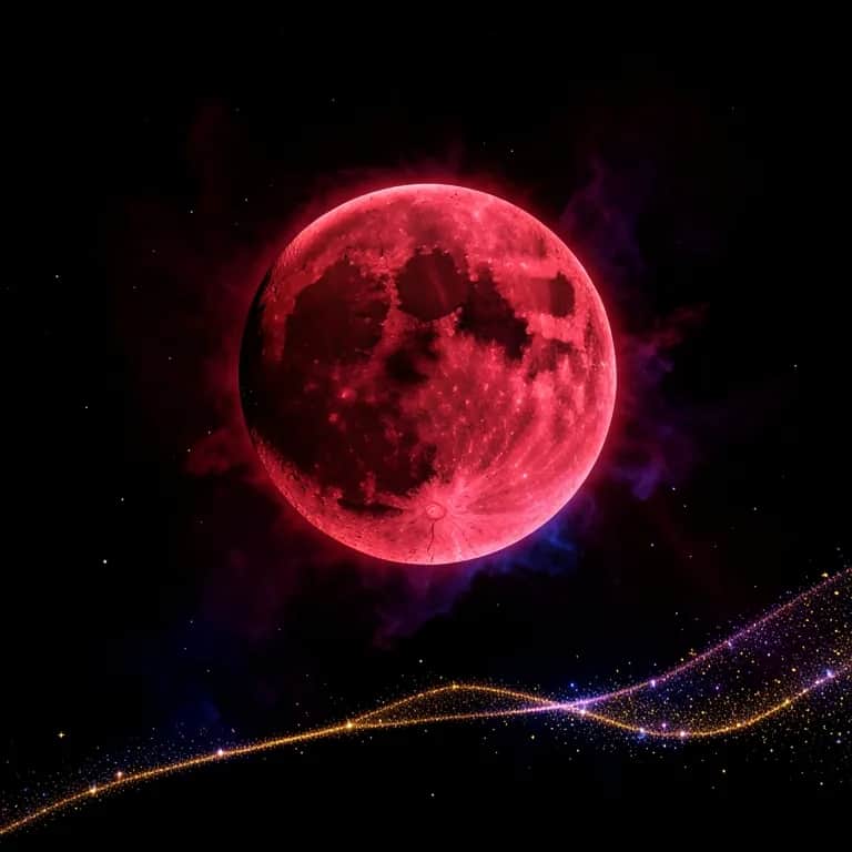 Blood Moon In Orbit