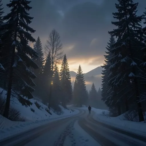 Snow on the Mountain Road