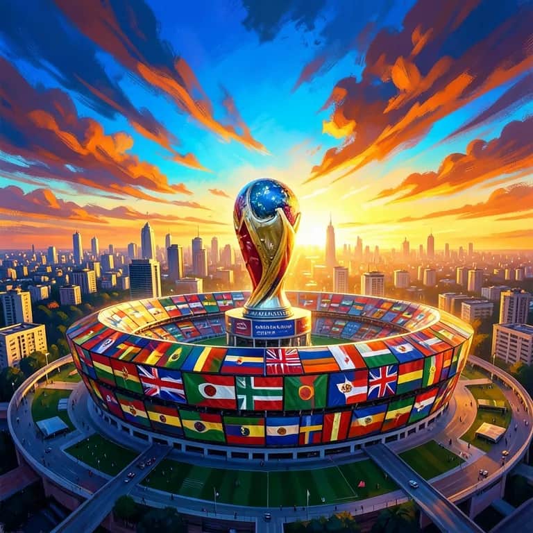 La fiebre del fútbol mundial de la humanidad