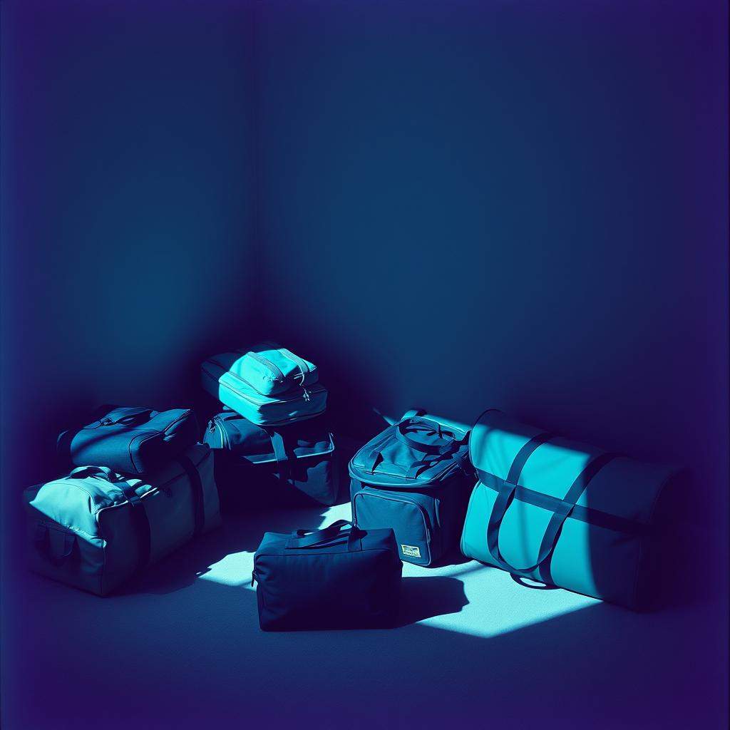Unpacked bags