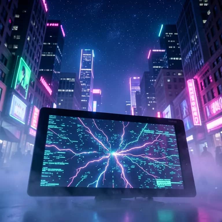 Neon Dreams in the Ether