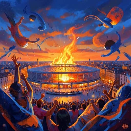 "Sang Bleu, Cœur en Feu"