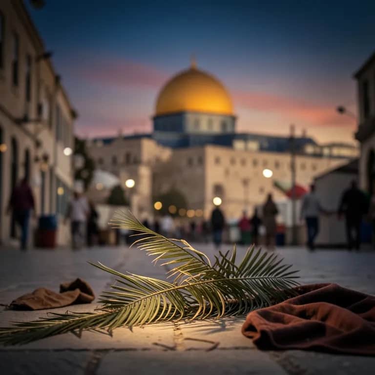 FROM THE PALMS TO THE CROSS