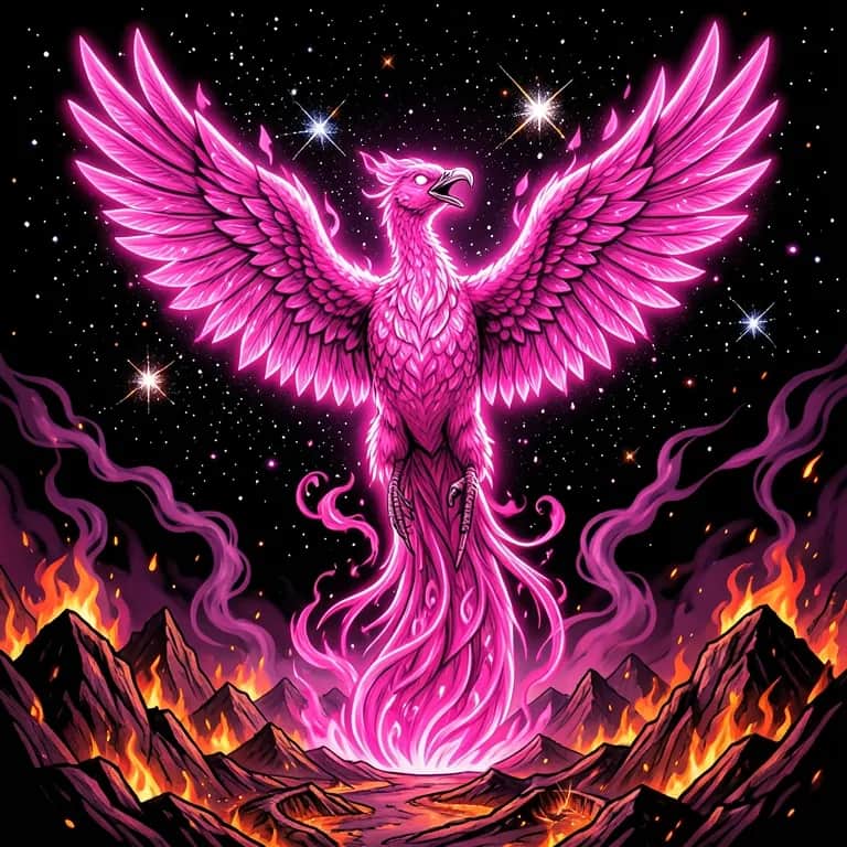 The pink phoenix