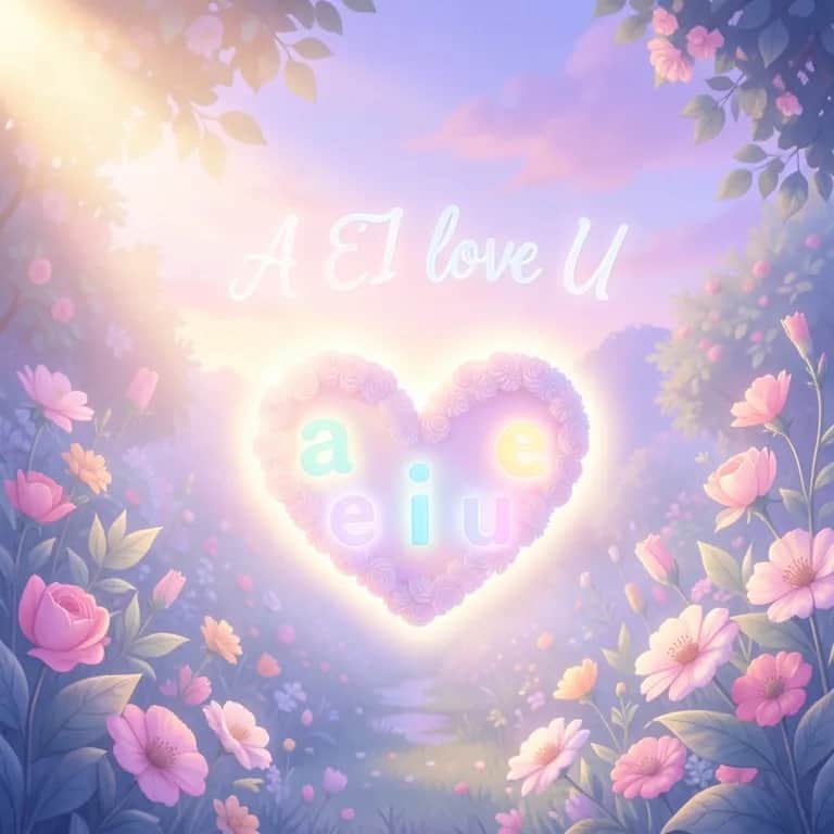 A E I love U