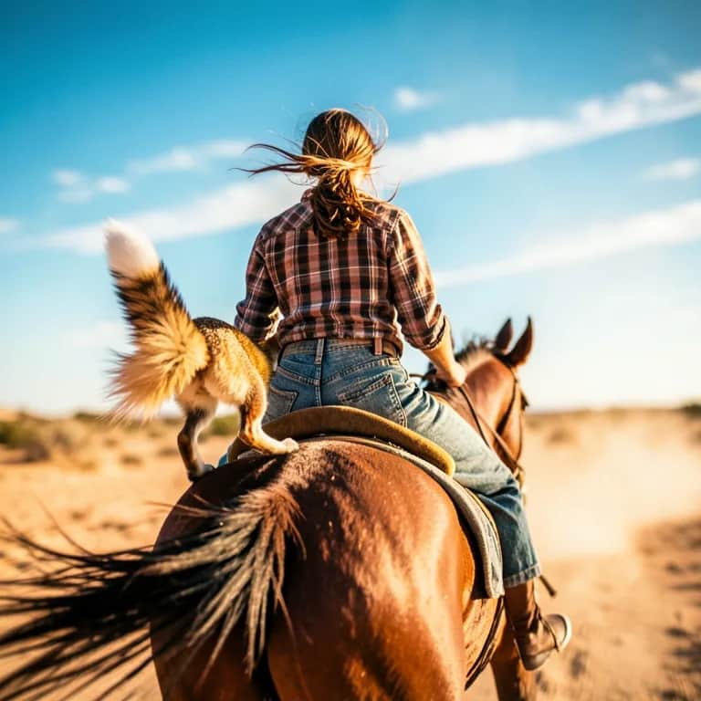 Fox On The Fence Line