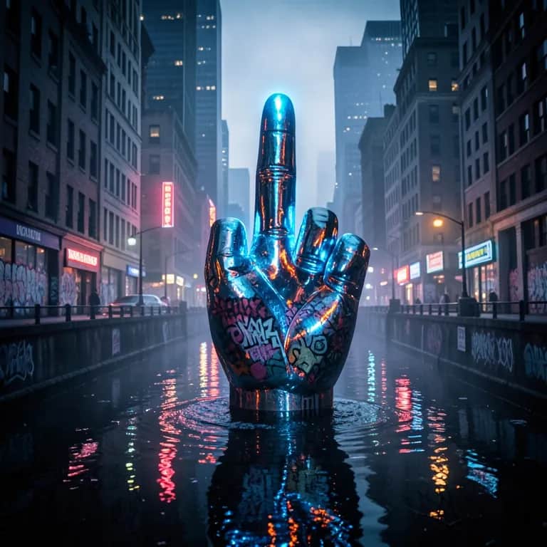 Middle Fingers Up
