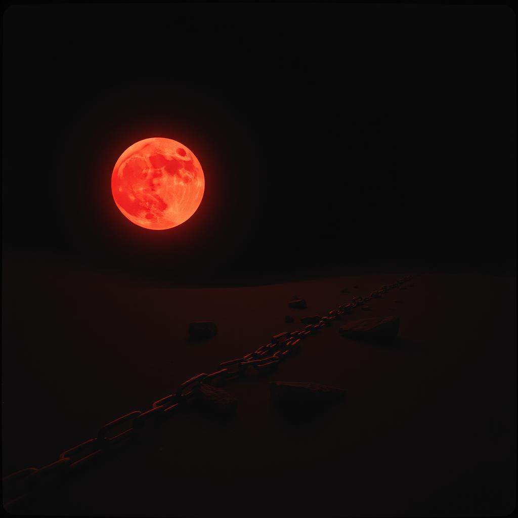 Moon is darkened