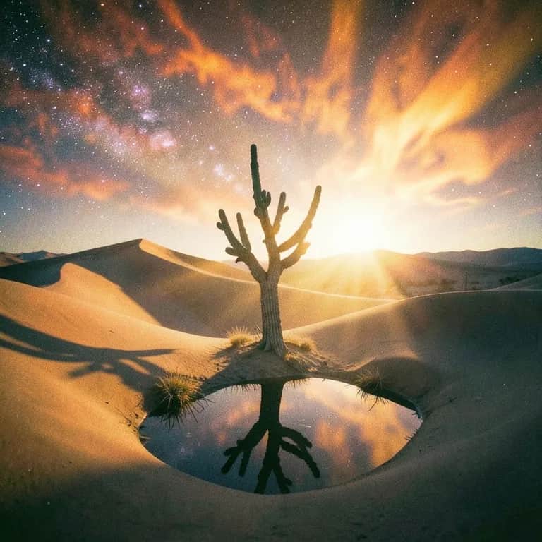 Moonlit Dune Spiral