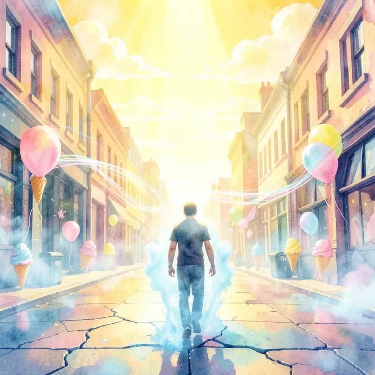 Blue in the sunshine