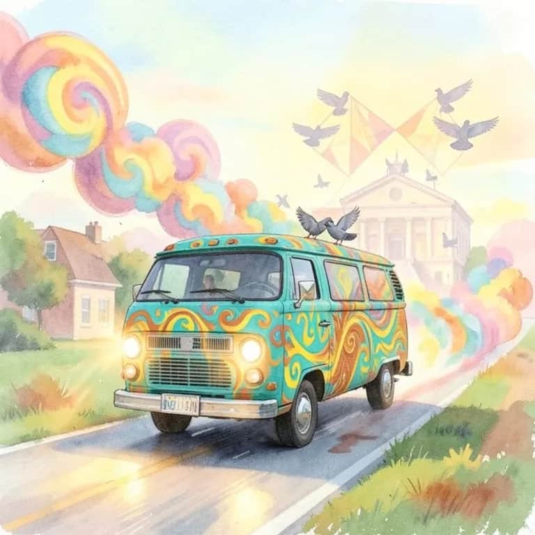 GET JOE OUTTA TOWN IN A PSYCHEDELIC VAN