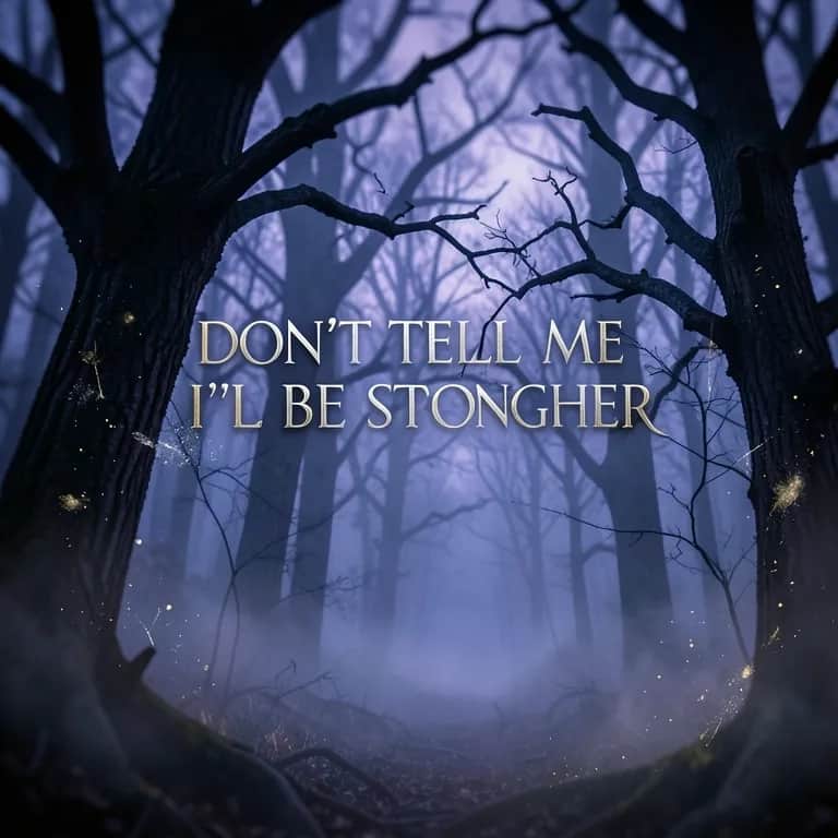 Don’t tell me I’ll be stronger