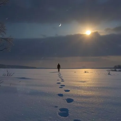 Footprints in the Snow