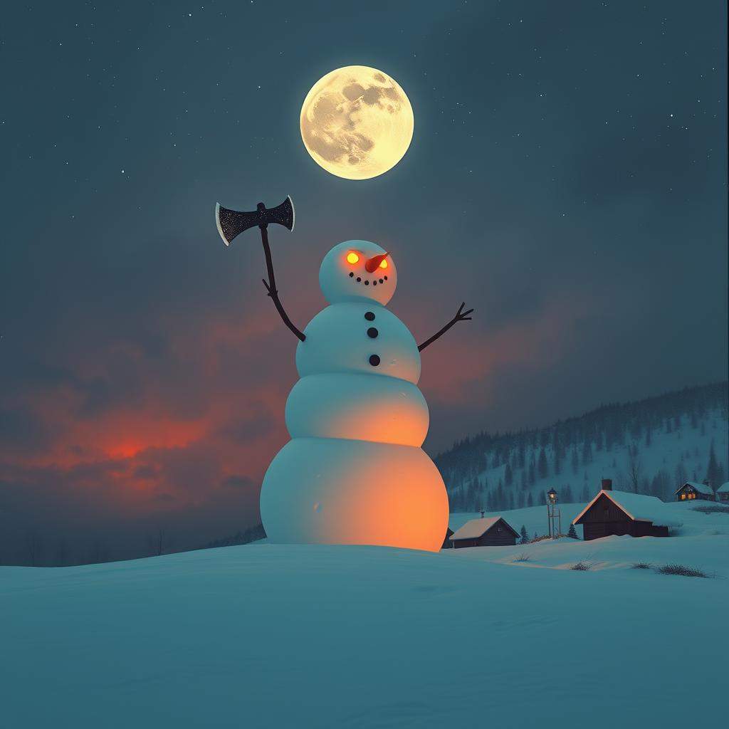 The Killer Snowman's Fall