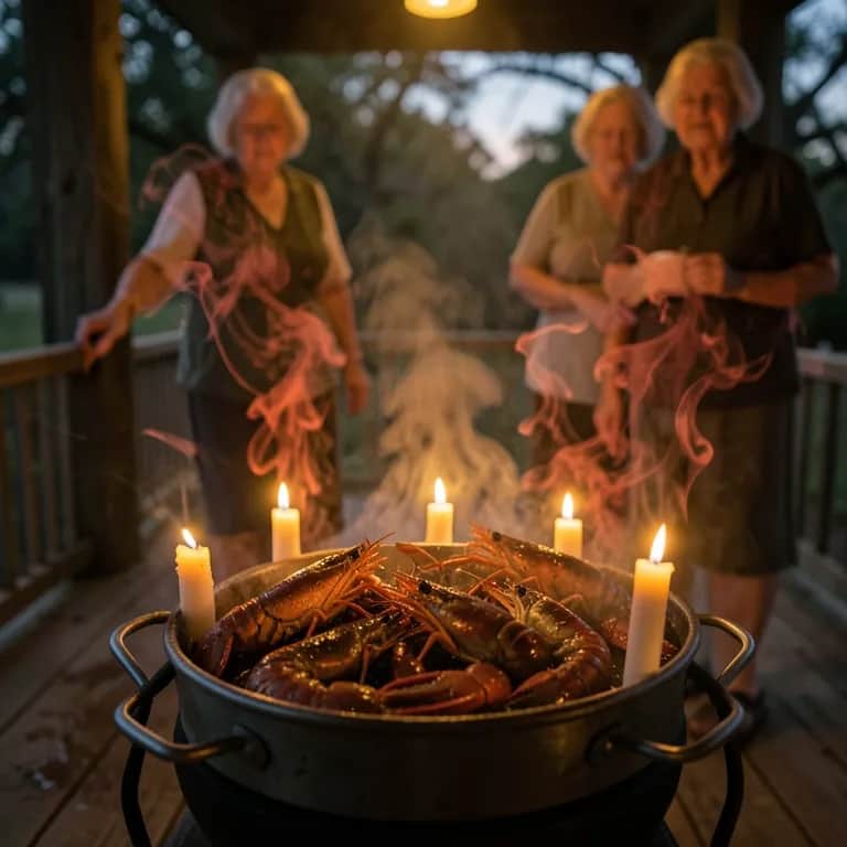 CANDLES IN THE CRAWFISH POT