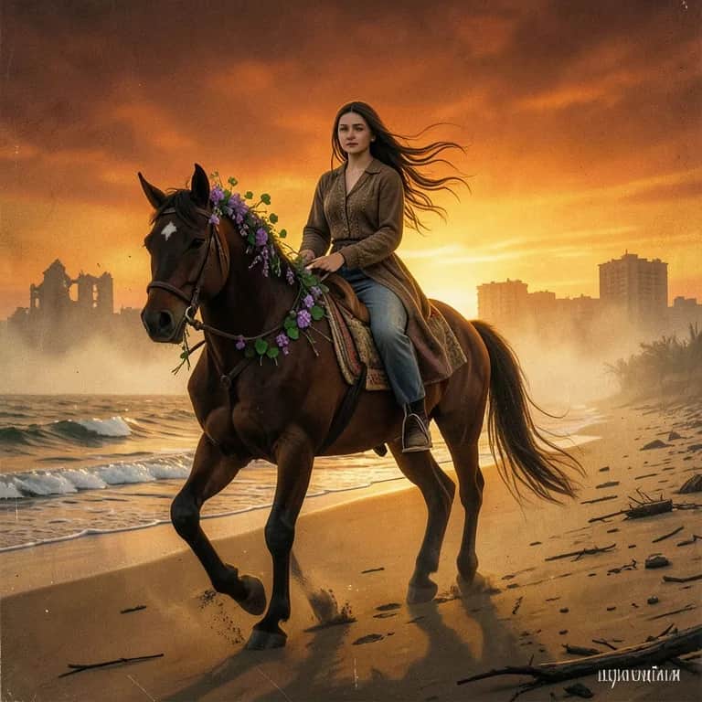 Yuval and her horse