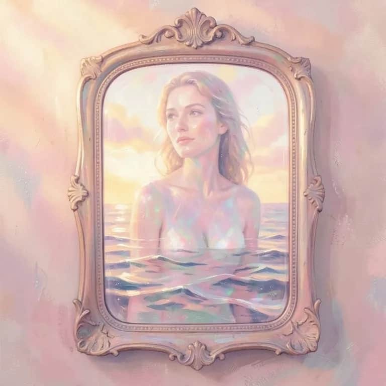 Woman in the mirror