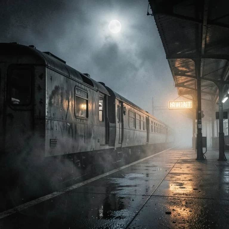 The first impression on a midnight train
