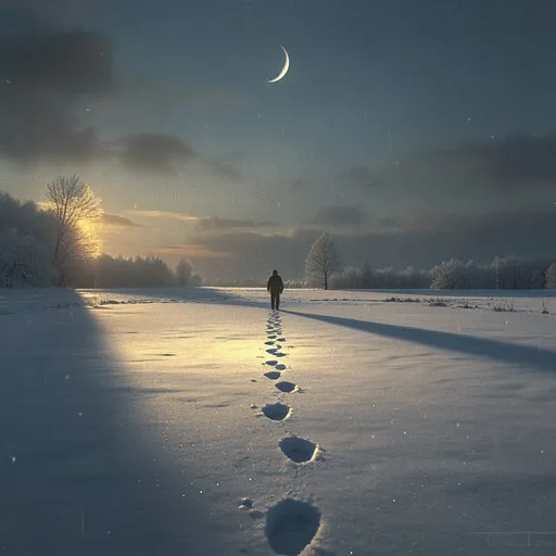 Footprints in the Snow