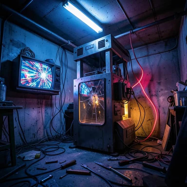 Nachbar Klaus und sein Apparat