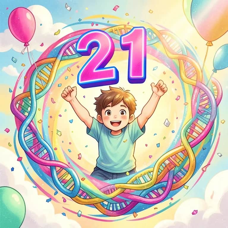 Extra love chromosome 21