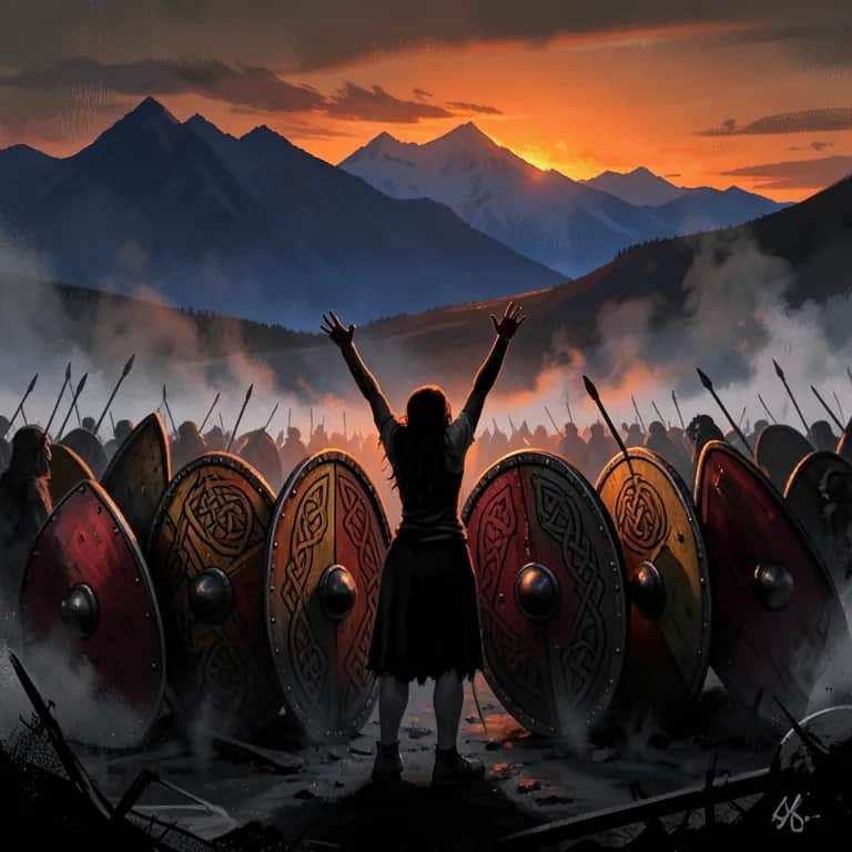 The sound of victory (war cry)