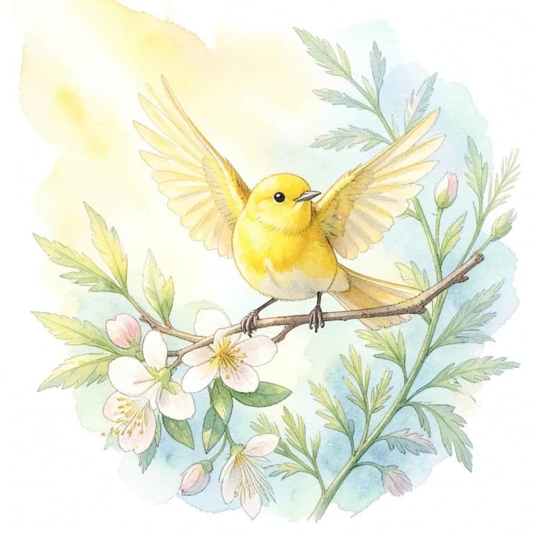 Beija flor da pena amarela