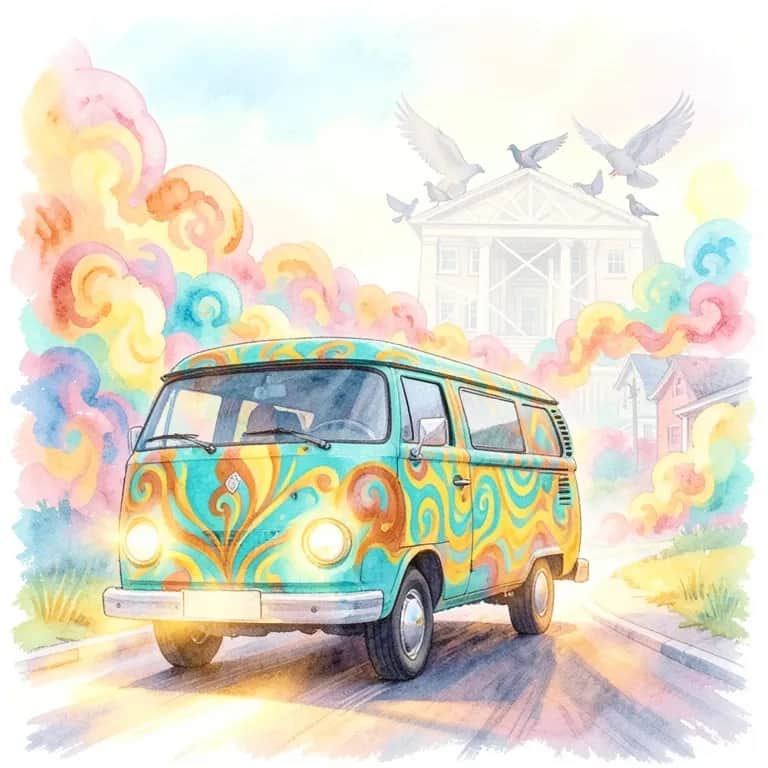 GET JOE OUTTA TOWN IN A PSYCHEDELIC VAN
