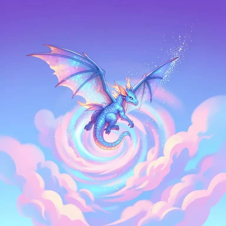 Baby Dragon on the Rise