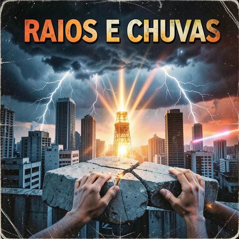 Raios  e chuvas