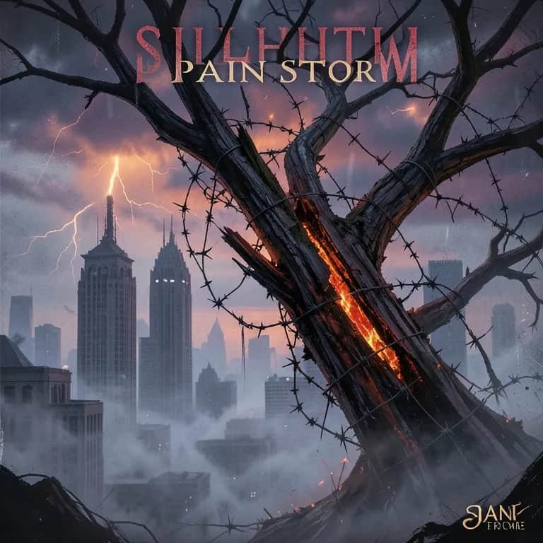 Silhouette Pain Storm