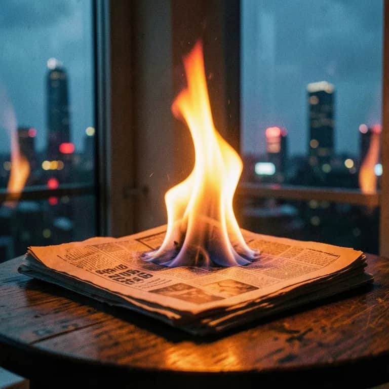 You burn me down
