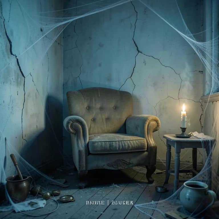 Sie saß allein im Zimmer