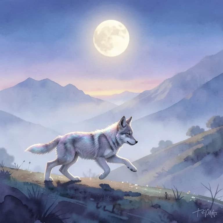 Beautiful moonlit Howl