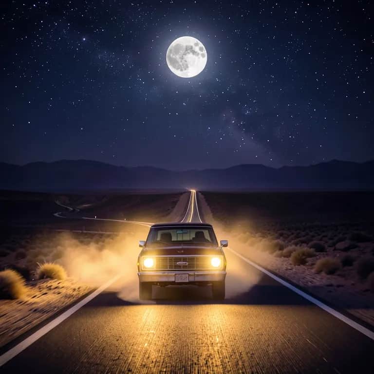 Ride the midnight road