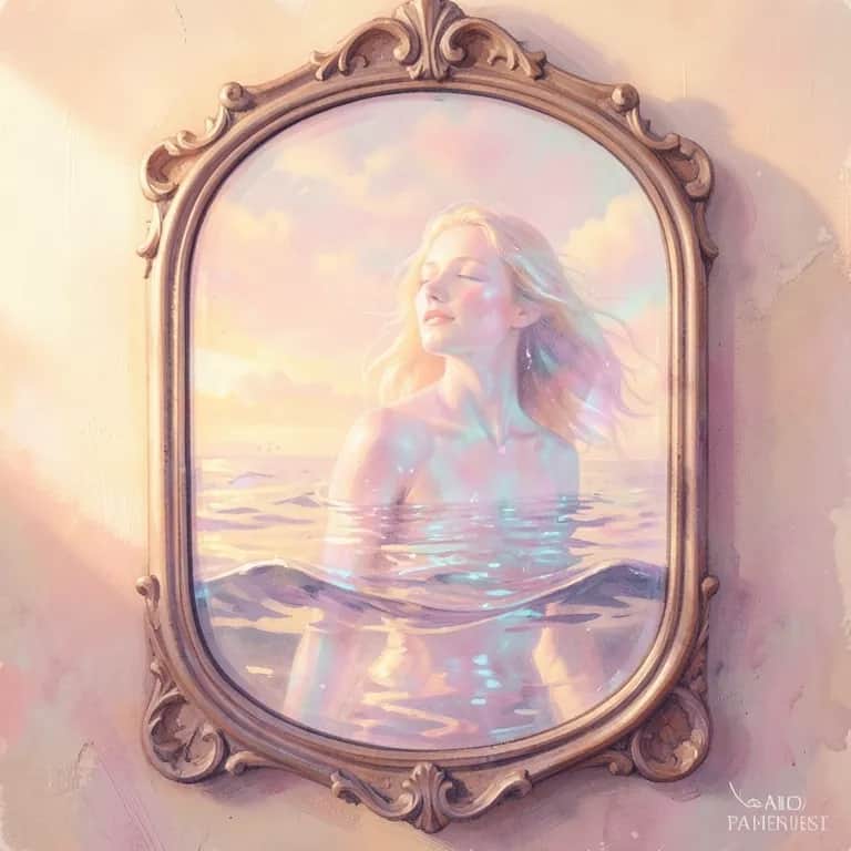 Woman in the mirror