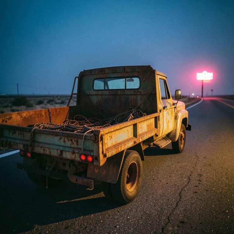 Straps On The Flatbed