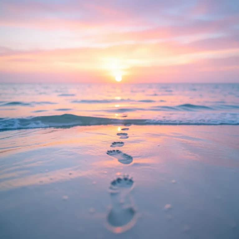 Sunset Footprints