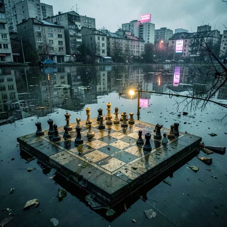 Melancholy Vibes Kings Fall Funky,King Of The Chess Board