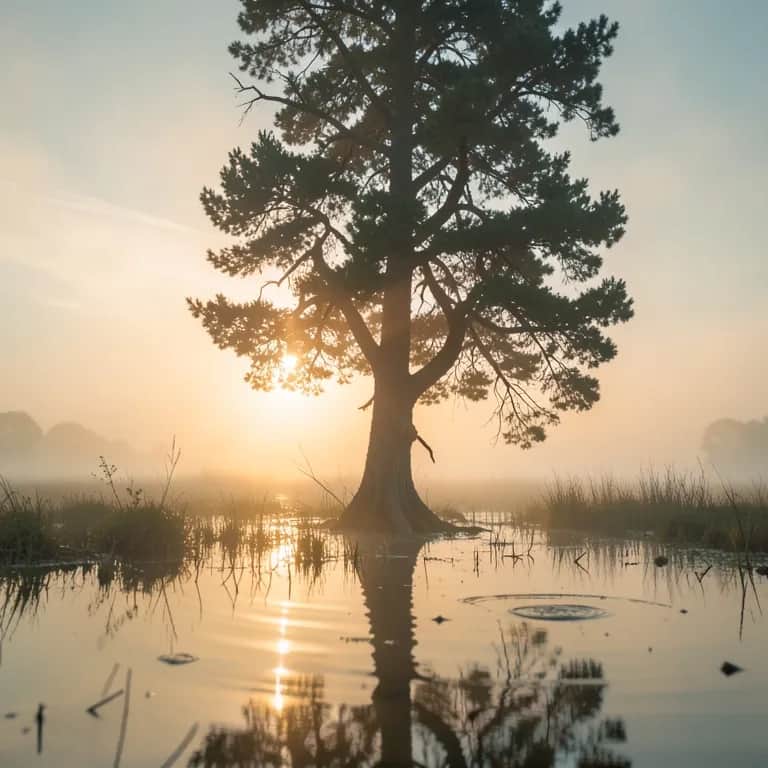 Daybreak in the marsh