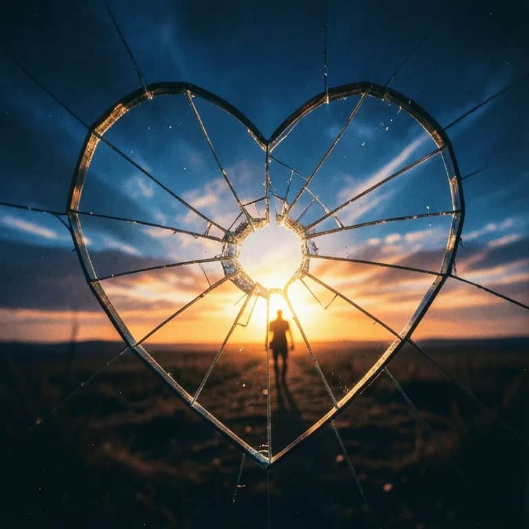 Broken heart to new heart