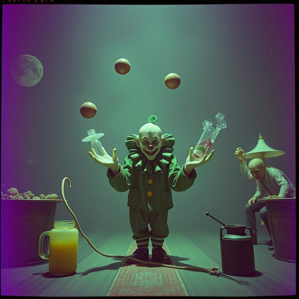 Nasty clown.