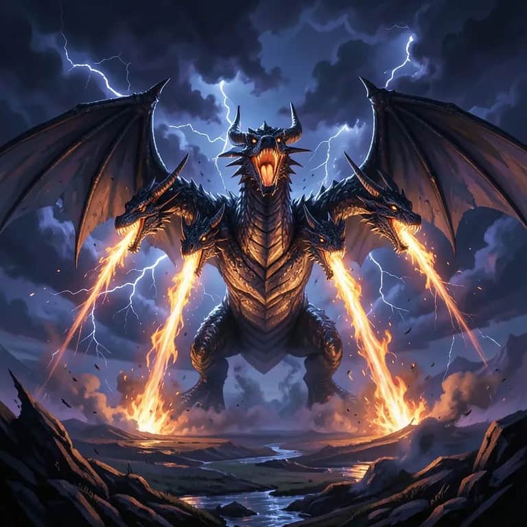 Unchained Fury of the Five-Headed Dragon