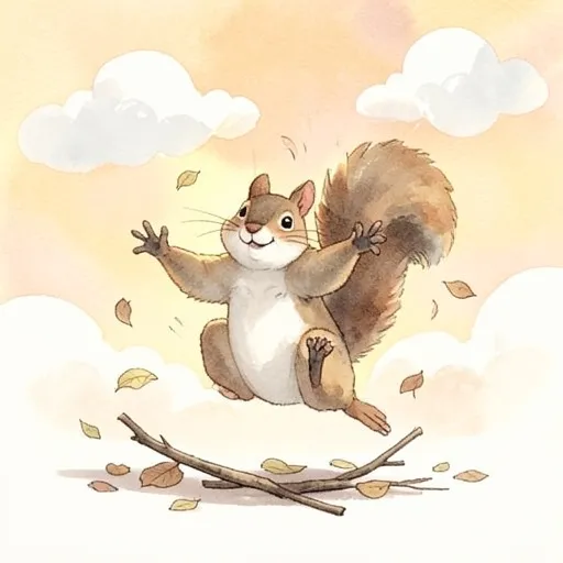 Clumsy Little Squirrel