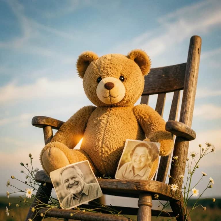 Holding My Teddy Bear