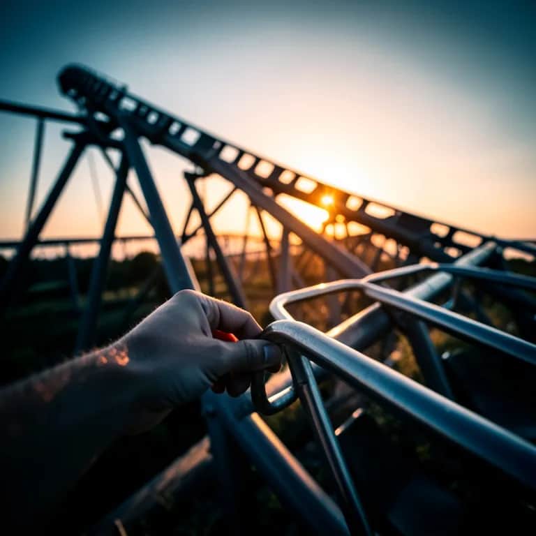 Top of a roller coaster