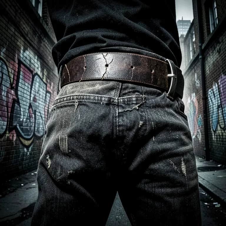 Belt to the ass