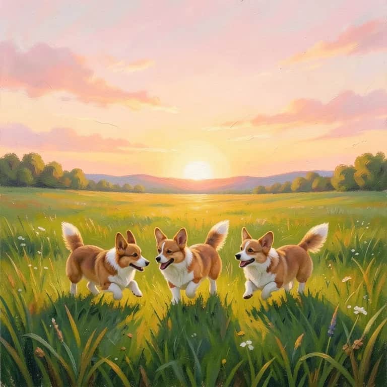 Corgi Sun Day